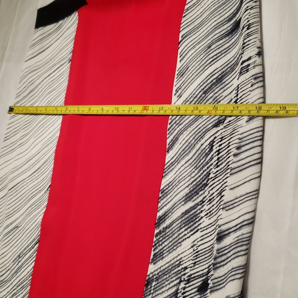 MILLY NEW Dress Striped ColorBlock Sheath Back Zip Women's 8 USA Sexy! - Picture 8 of 14